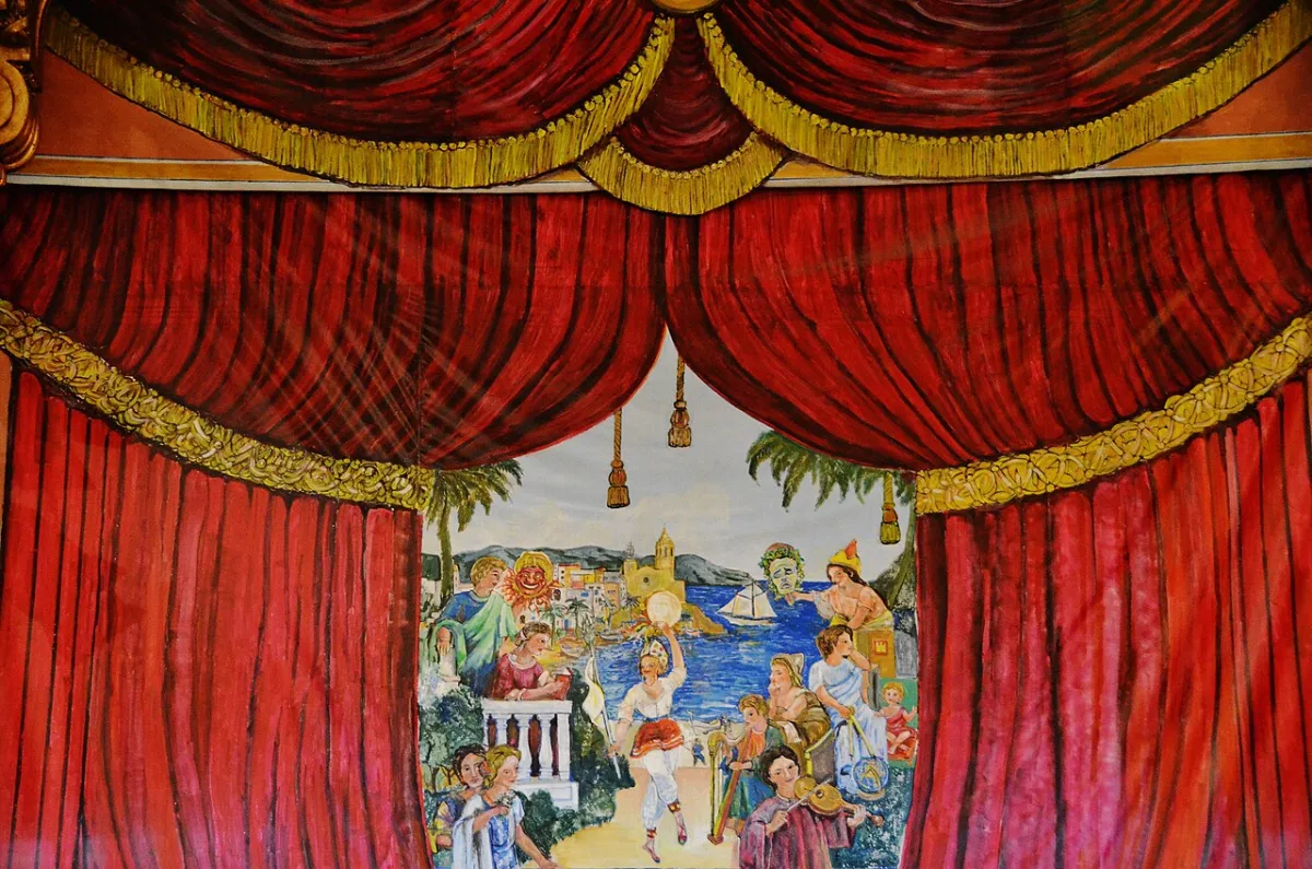 Escenario del Casino Prado Suburense de Sitges