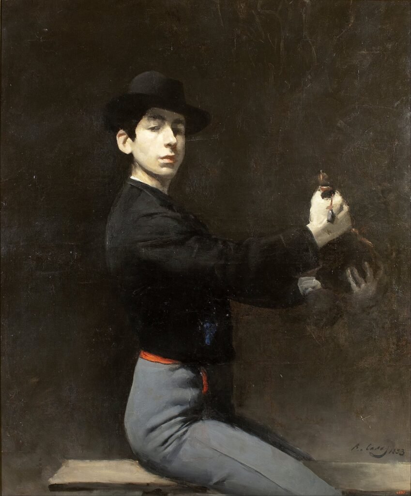 Autorretrato del pintor Ramon Casas, de 1883